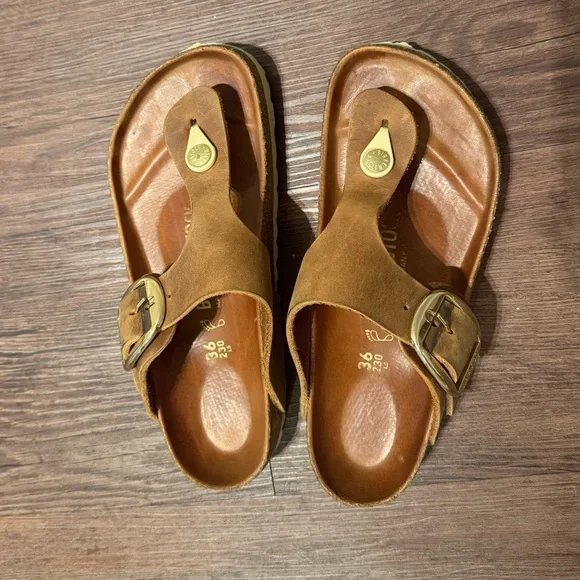 EUC Birkenstock Gizeh Big Buckle 36 - Picture 6 of 12